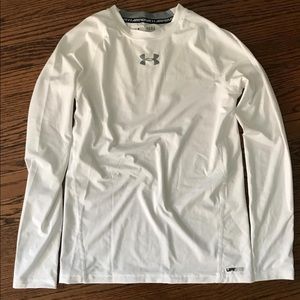 Under Armour White Long Sleeve Tee